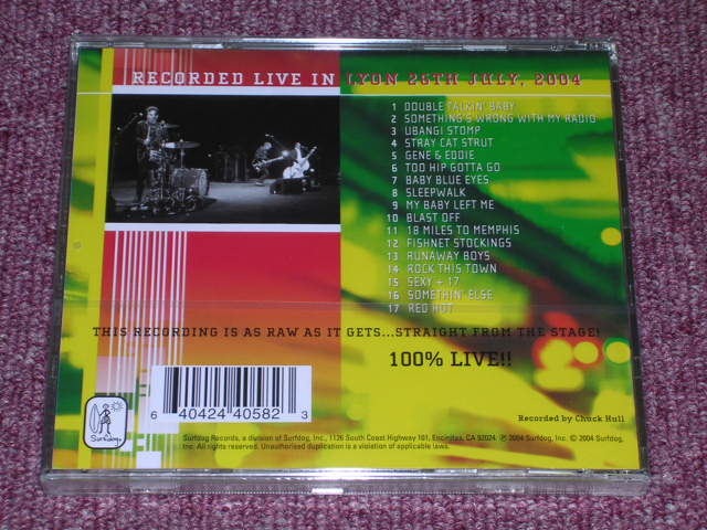 画像: STRAY CATS - RECORDED LIVE IN LION 26TH JULY/ 2004 US ORIGINAL Sealed CD 