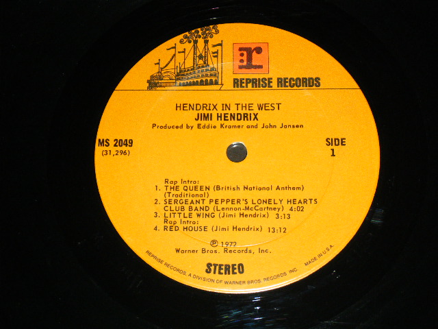 画像: JIMI HENDRIX - IN THE WEST ( MINT-/Ex+++ ) / 1971 US ORIGINAL LP 