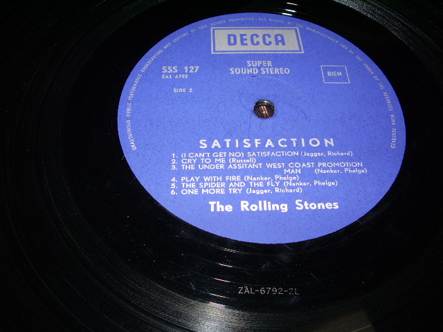 画像: ROLLING STONES - THE ROLLING STONES-SATISFACTION /  1968 FRANCE ONLY ORIGINAL LP 