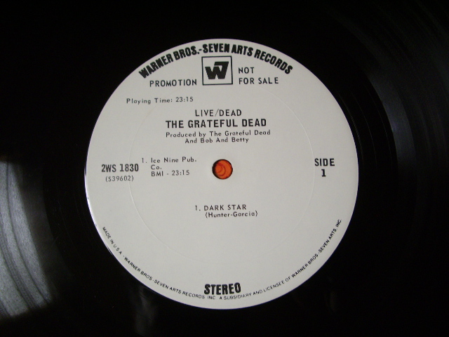 画像: GRATEFUL DEAD - LIVE/DEAD  / 70 US ORIGINAL WHITE LABEL PROMO  2LP 