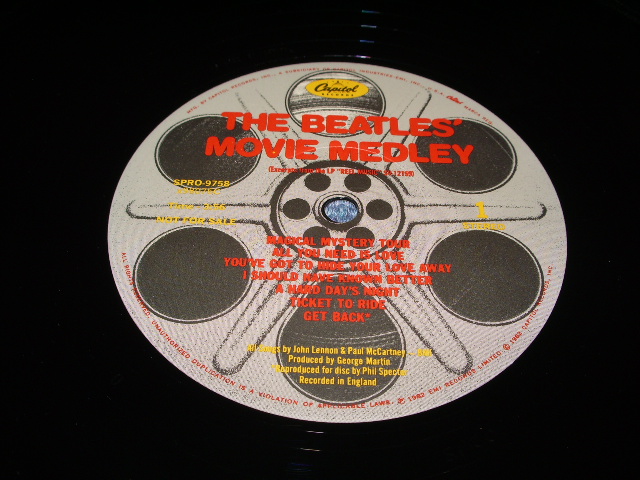 画像: BEATLES - MOVIE MEDLEY  / US PROMO ONLY 12 inch