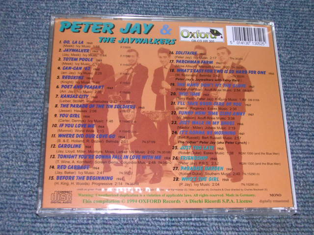 画像: PETER JAY & THE JAYWALKERS - PETER JAY & THE JAYWALKERS ( JOE MEEK WORKS )  / 2004 GERMANY Brand New  Sealed CD