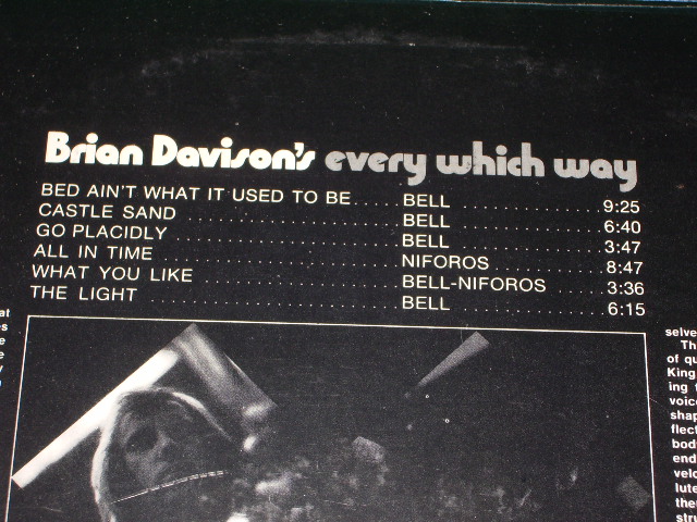 画像: BRIAN DAVISON ( of THE NICE'S DRUMMER ) - BRIAN DAVISON'S EVERY WHICH WAY /  1970  UK ORIGINAL Sealed  LP 