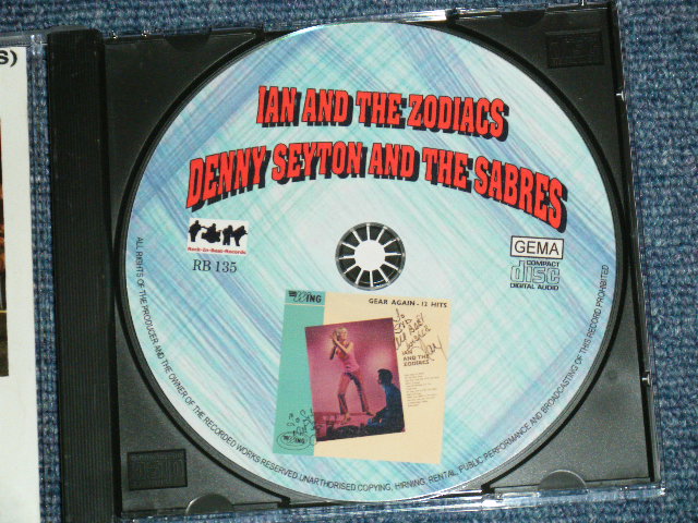 画像: IAN AND THE ZODIACS + DENNY SEYTON AND THE SABRES - TWO MEGARARE UK BEAT LP ON 1 CD+BONUS TRACKS   GEAR AGAIN + IT'S THE GEAR / GERMAN Brand New CD-R  Special Order Only Our Store