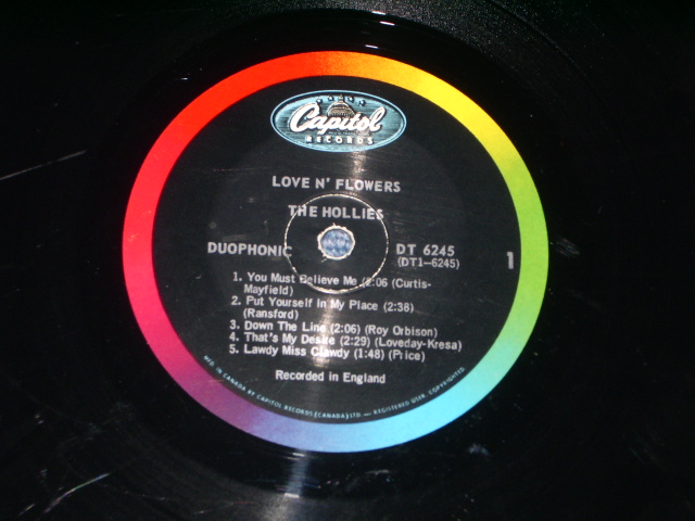 画像: THE HOLLIES - LOVE n' FLOWERS    / 1968 CANADA ONLY  ORIGINAL Used STEREO  LP 