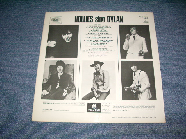 画像: THE HOLLIES - HOLLIES SING DYLAN ( Ex+++ class )  / 1969 UK ORIGINAL "YELLOW PARLOPHONE" STEREO  LP 