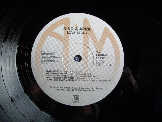 画像: NINO & APRIL - LOVE STORY   / 1974 HOLLAND ORIGINAL LP 