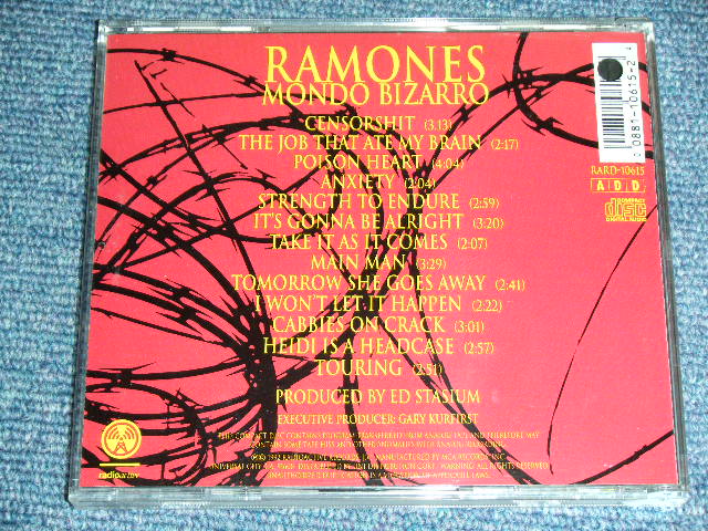 画像: RAMONES - MONDO BIZARRO / 1992 US ORIGINAL Used CD 