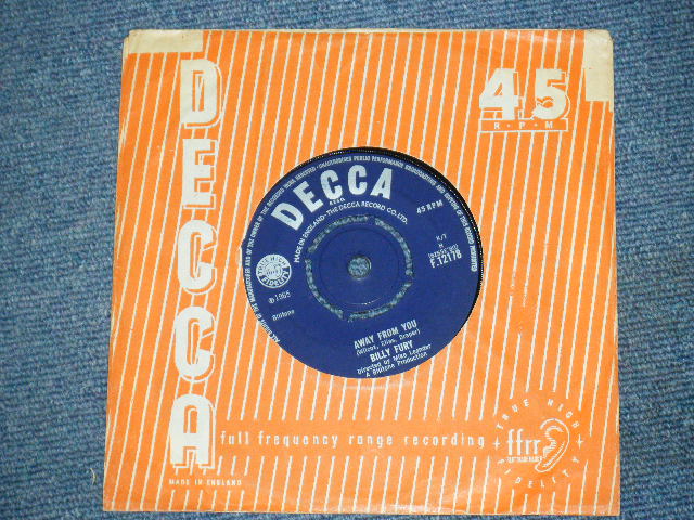 画像: BILLY FURY - IN THOUGHTS OF YOU / 1965 UK ORIGINAL 7"Single