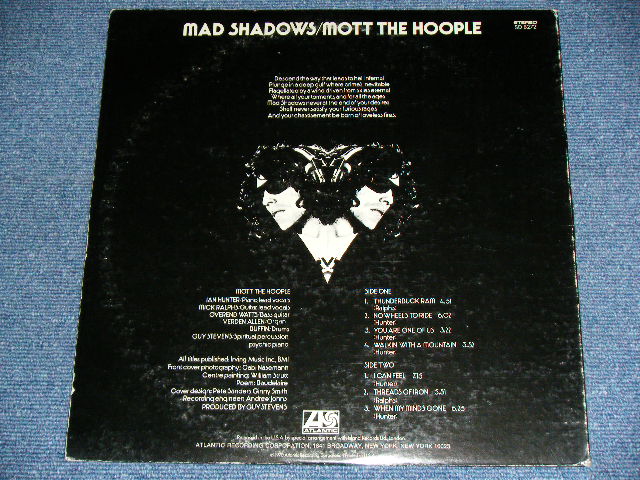 画像: MOTT THE HOOPLE  - MAD SHADOWS / 1970 US ORIGINAL "1841 BROADWAY" Label Used LP