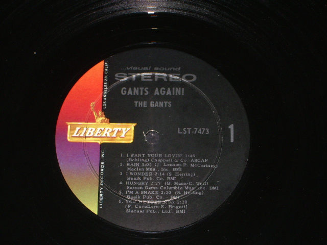 THE GANTS - GANTS AGAIN! / 1966 US ORIGINAL STEREO LP - パラダイス