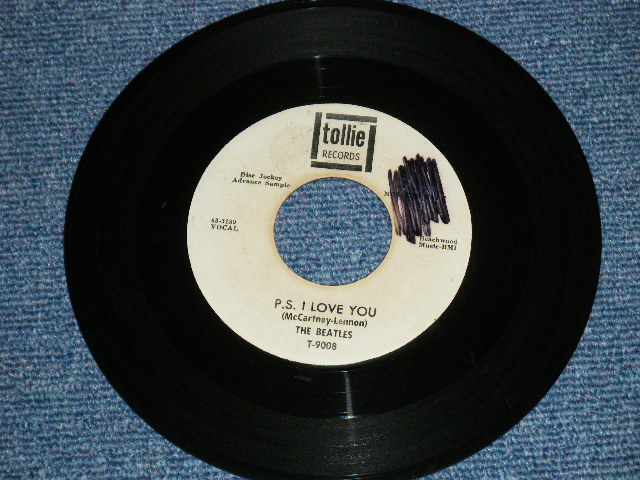 画像: THE BEATLES - LOVE ME DO / 1964 US ORIGINAL White Label PROMO 7" Single 