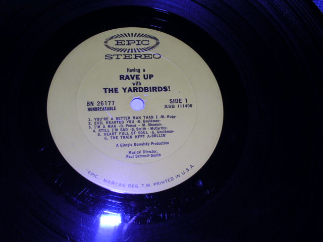 画像: THE YARDBIRDS - HAVING A RAVE UP / 1965 US ORIGINAL STEREO LP 