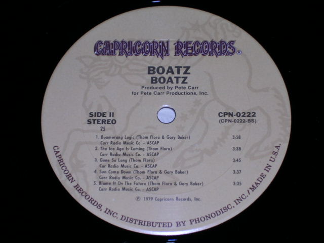 画像: BOATZ - BOATZ  / 1979 US ORIGINAL LP