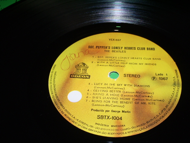 画像: BEATLES - SGT.PEPPERS ... / BRAZIL STEREO LP