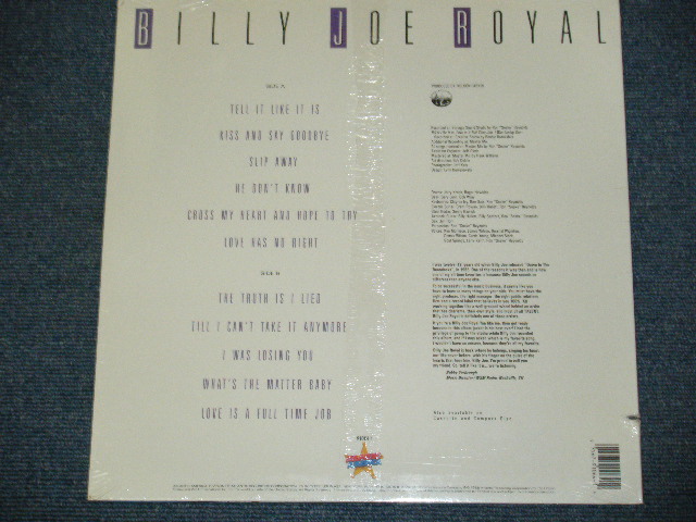 画像: BILLY JOE ROYAL - TELL IT LIKE IT IS / 1989 US ORIGINAL SEALED LP