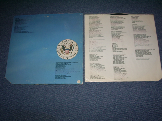 画像: RAMONES  -  LEAVE HOME ( With "CARBONANTOGLUE" 1st PRESS With DRAW ) / US ORIGINAL  LP 