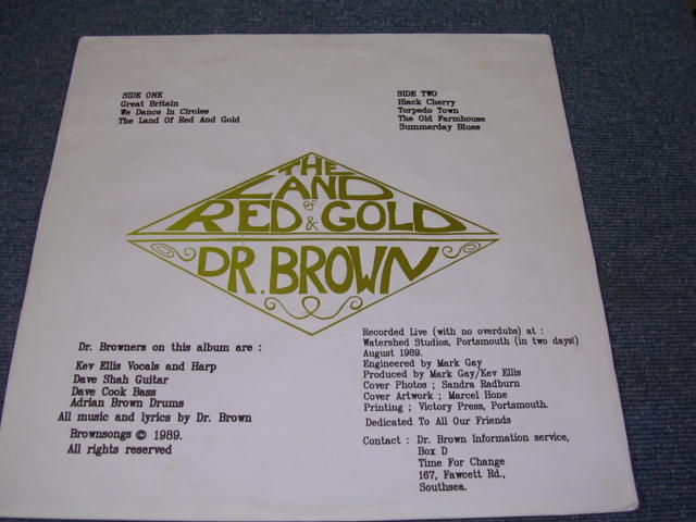 画像: DR.BROWN - THE LAND OF RED & GOLD  / 1989 UK??  ORIGINAL??  LP 