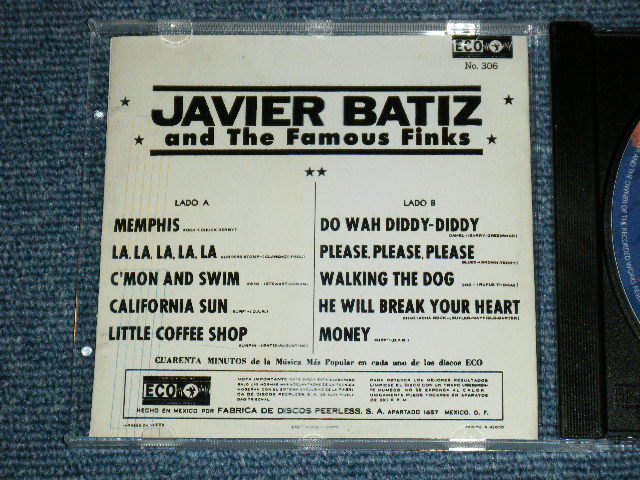 画像: JAVIER BATIZ and THE FAMOUS FINKS + LOS HITTERS -JAVIER BATIZ and THE FAMOUS FINKS + LO MEJOR DE  / GERMAN Brand New CD-R 