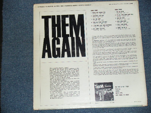 画像: THEM ( VAN MORRISON ) - THEM AGAIN  / 1966 US ORIGINAL MONO LP 