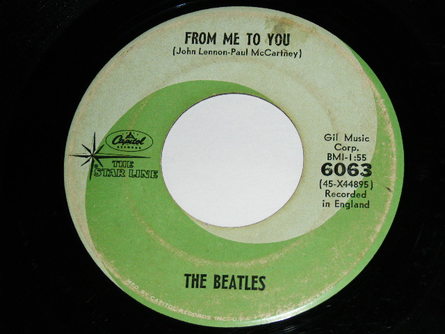 画像: THE BEATLES - PLEASE PLEASE ME ( GREEN SWILE LABEL) / 1965 US ORIGINAL RARE Label Used 7" Single 