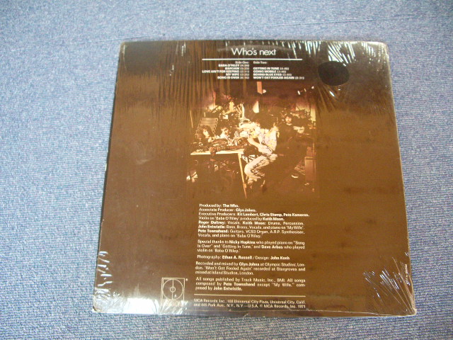 画像: THE WHO - WHO'S NEXT Matrix #    A) MG 7.12888 W2 X   B) MG 7.12889-W2 X) (MINT-/MINT-)  / 1971 US AMERICA ORIGINAL Used  LP With SHRINK WRAP 