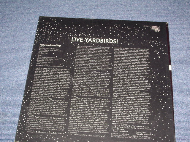 THE YARDBIRDS - LIVE! YARDBIRDS FEATURING JIMMY PAGE / 1971 US