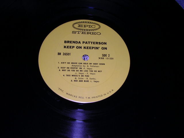 画像: BRENDA PATTERSON - KEEP ON KEEPIN' ON / 1969 US ORIGINAL LP Cut Out