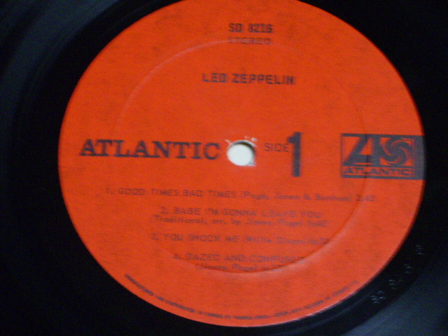 LED ZEPPELIN - I ( DEBUT ALBUM ) / 1969 CANADA ORIGINAL LP 
