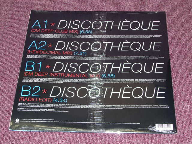 画像: U2 - DISCOTHEQUE / US ORIGINAL SEALED 12INCH EP