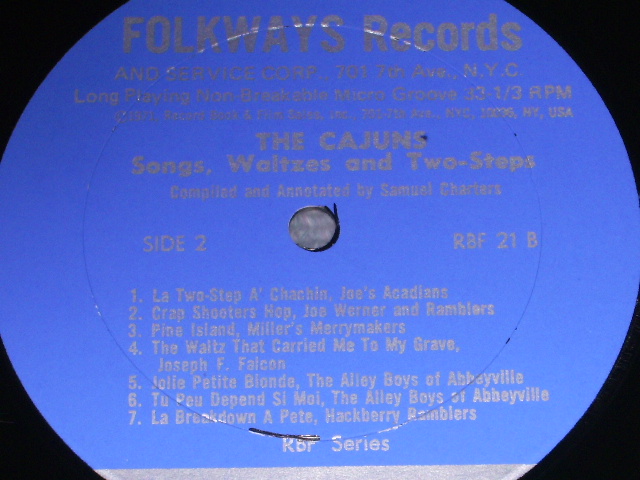 画像: VA - THE CAJUANS  SONGS WALTZE & TWO-STEPS  / 1971 UK ORIGINAL MONO LP 