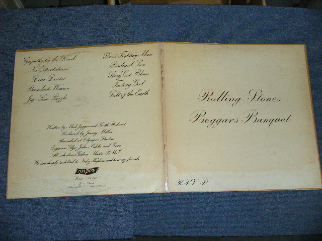 画像:  THE ROLLING STONES - BEGGARS BANQUET ( MATRIX # XZAL-8476-A　MR △12258/XZAL-8477-B MR  △12258-X )/ 1968 US ORIGINAL LP 