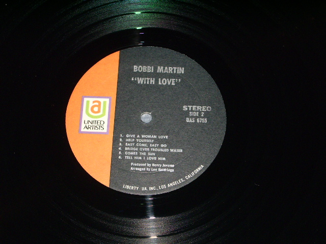 画像: BOBBI MARTIN - WITH LOVE   / 1970 US Original PROMO   LP 