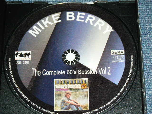 画像: MIKE BERRY - THE COMPLETE 60'S SESSION VOL.2 : 1964-1967 ( EARLY 60's  UK Pre-BEAT ) / GERMAN Brand New  CD-R 