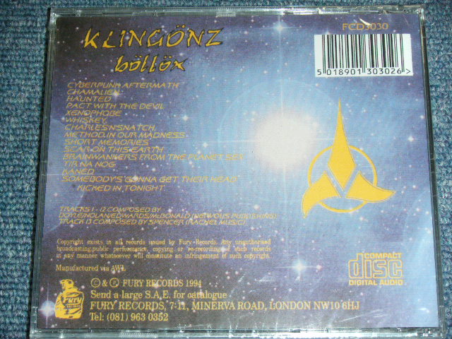 画像: KLINGONZ - BOLLOX  / UK REPRESS Brand New SEALED CD 