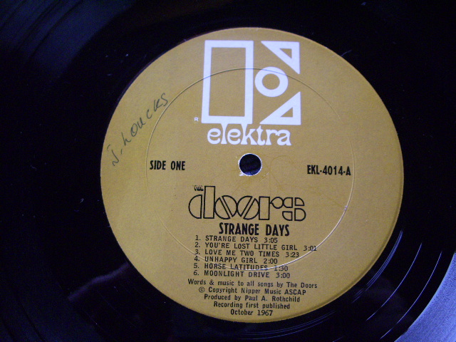 THE DOORS - STRANGE DAYS / 1967 US ORIGINAL MONO LP - パラダイス