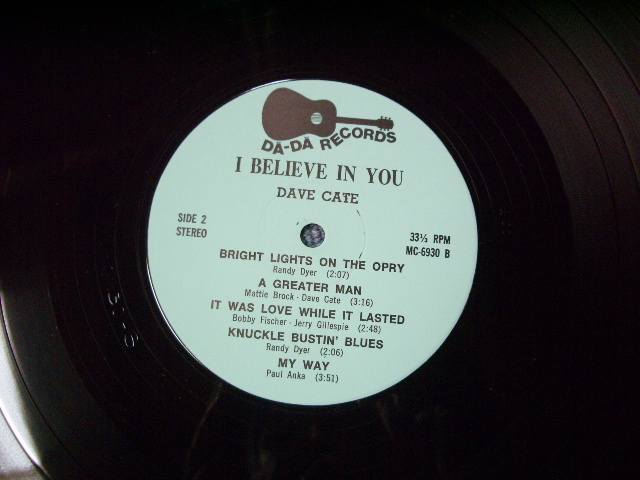 画像: DAVE CATE - I BELIEVE IN YOU / 1970s US ORIGINAL LP 