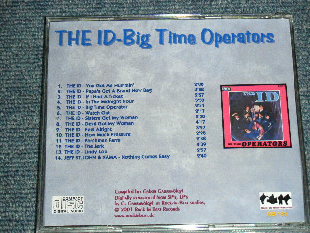 画像: THE ID - BIG-TME OPERATORS  / 　 GERMAN Brand New  CD-R 