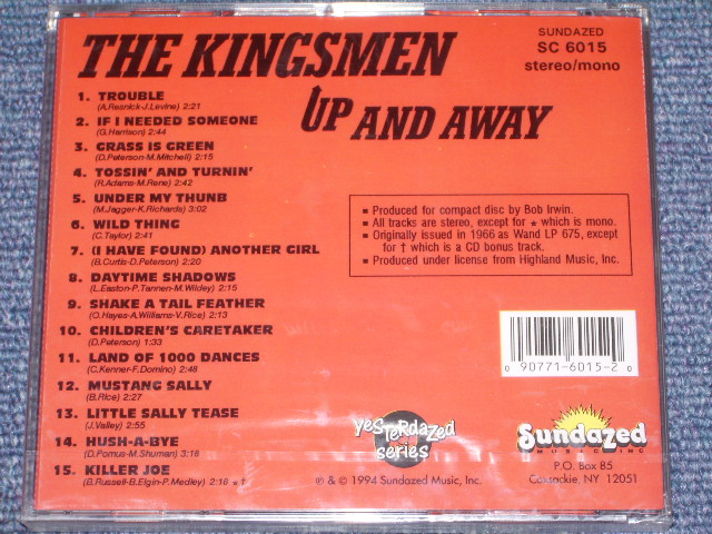 画像: KINGSMEN - UP AND AWAY   / 1994  US SEALED NEW CD   OUT-OF-PRINT NOW