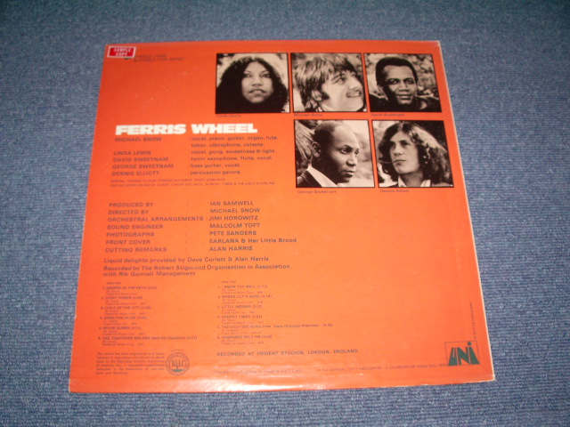 画像: FERRIS WHEEL ( With LINDA LEWIS ) -  FERRIS WHEEL ( BRITISH SOFT PSYCHE )  / 1970 US ORIGINAL LP 