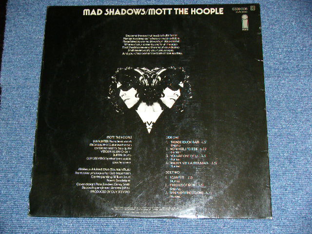 画像: MOTT THE HOOPLE  - MAD SHADOWS  / 1970 WEST-GERMANY ORIGINAL   "PINK LABEL With BLACK i  " Label Used LP