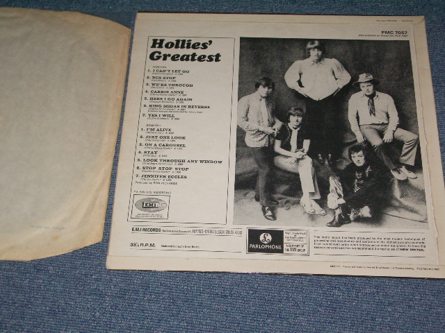 画像: THE HOLLIES - HOLLIES' GREATEST ( MINT- class )  / 1968 UK ORIGINAL "YELLOW PARLOPHONE" MONO  LP 