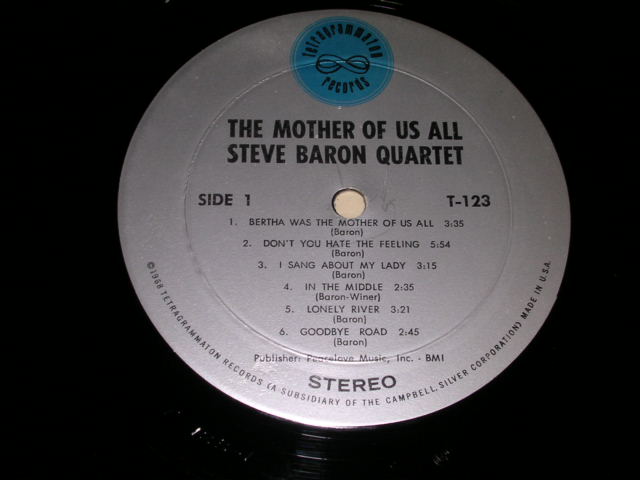 画像: STEVE BARON QUARTET - THE MOTHER OF US ALL   / 1969 US ORIGINAL LP 