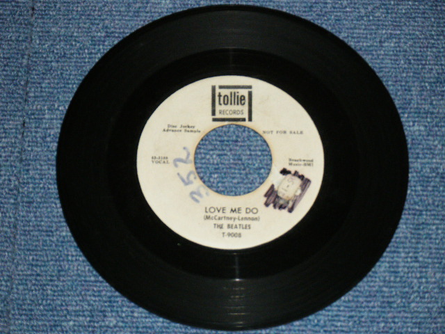 画像: THE BEATLES - LOVE ME DO / 1964 US ORIGINAL White Label PROMO 7" Single 